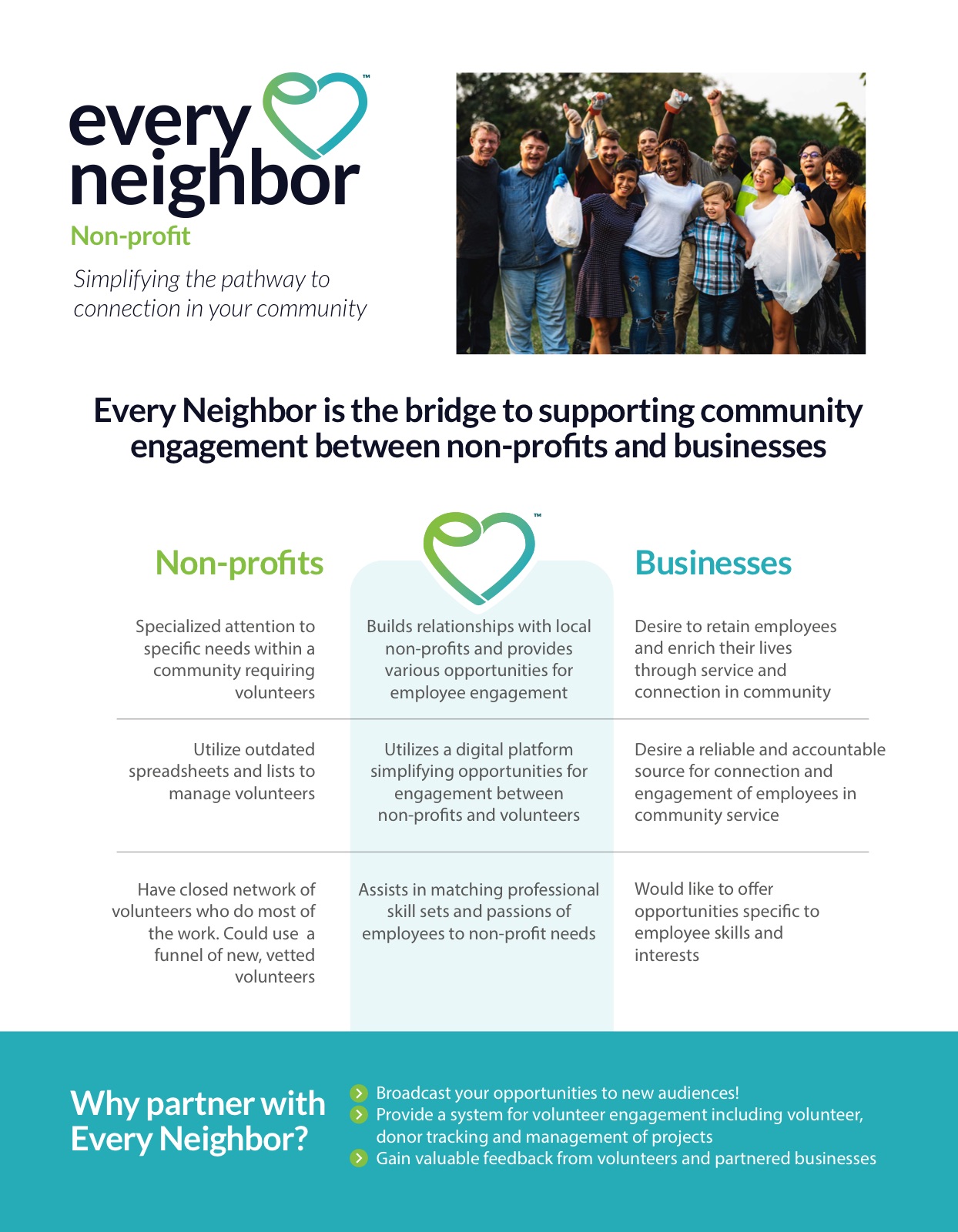 Sell sheet for nonprofits