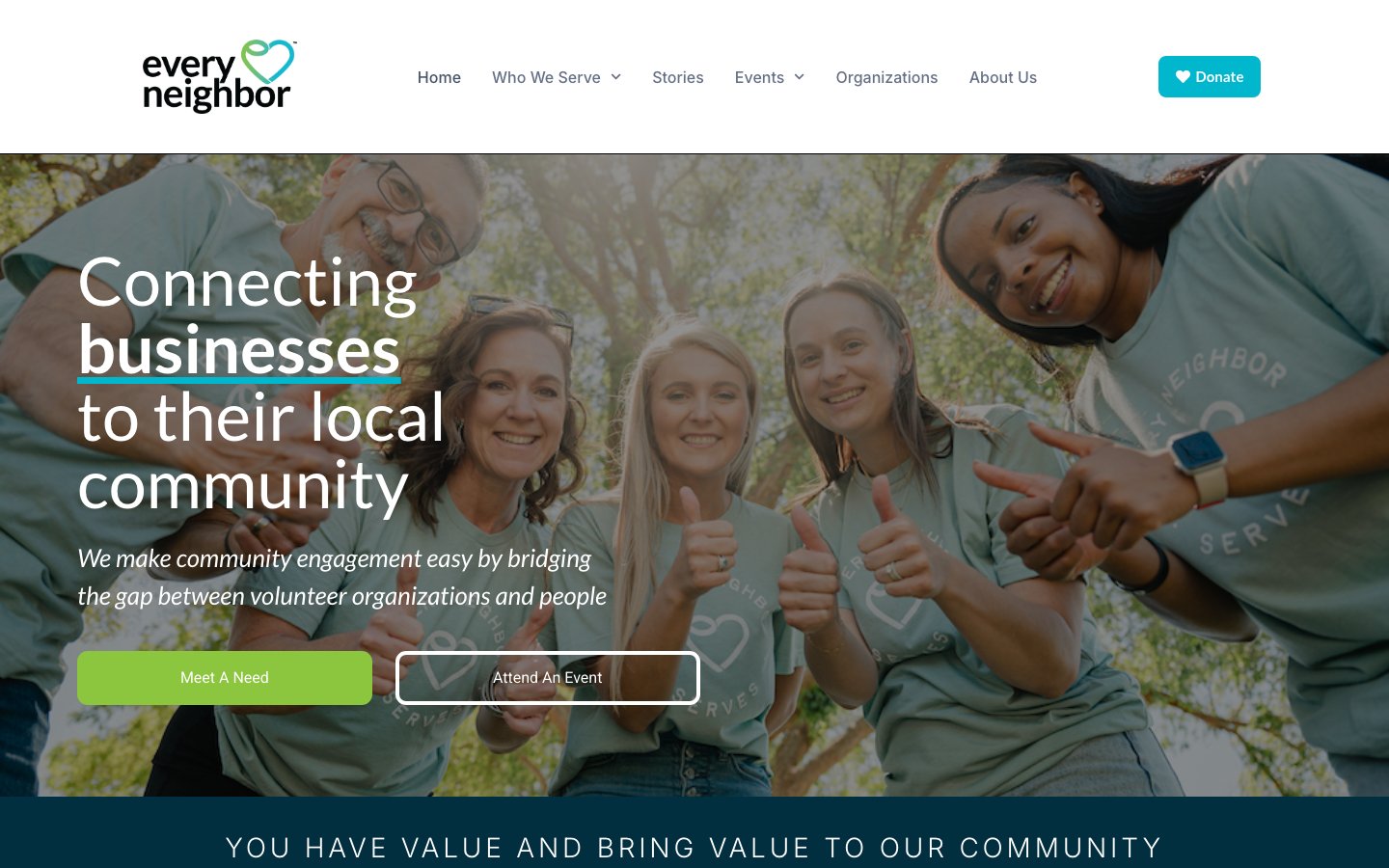 The Every Neighbor website