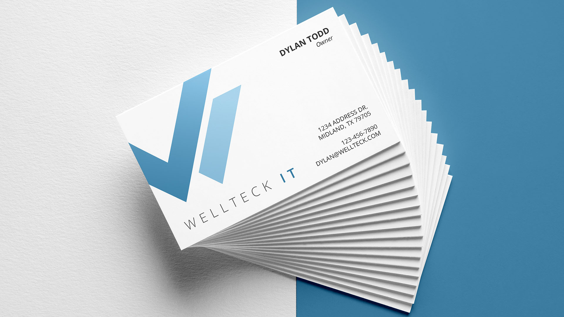 Wellteck IT business cards